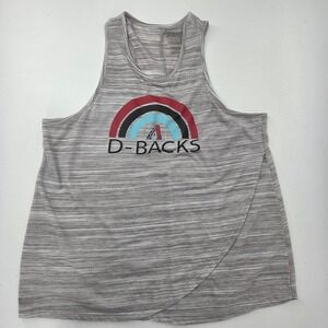 MLB Arizona Diamondbacks D-Backs Rainbow Logo Tank Top Women's Athletic Fitness